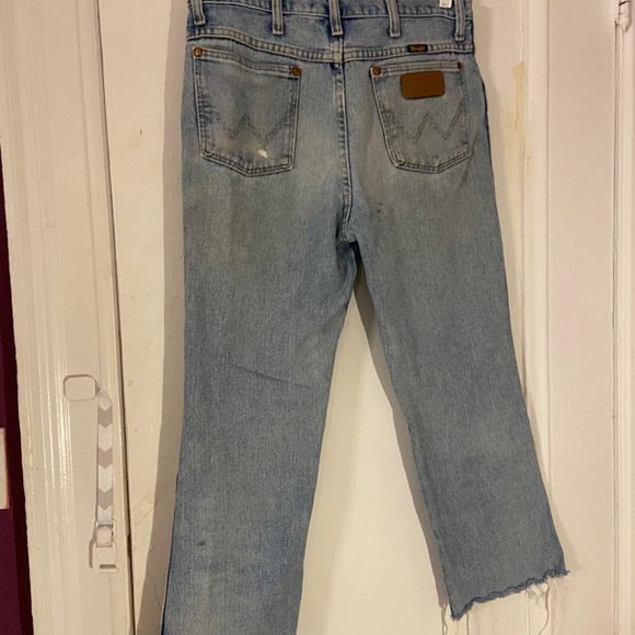 Vintage Wranglers cropped light wash - Picture 3 of 5